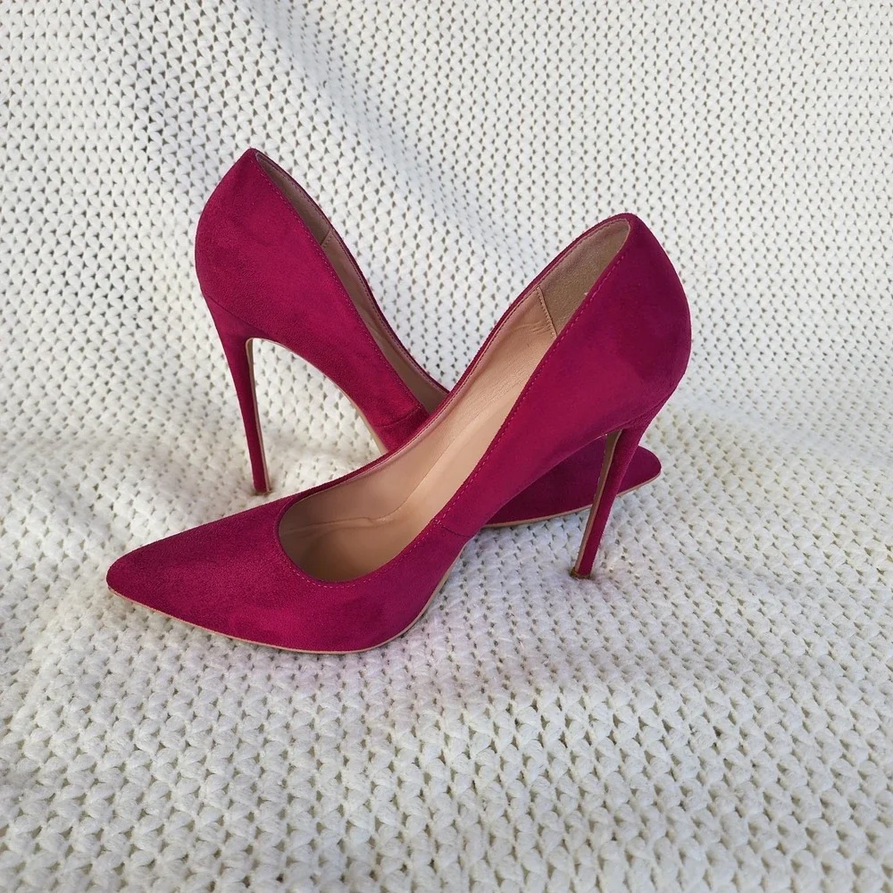 Elisabeth Lang Stiletto High Heel Suede ‎ Size US9